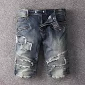 jeans balmain fit hommes shorts 15356 retro